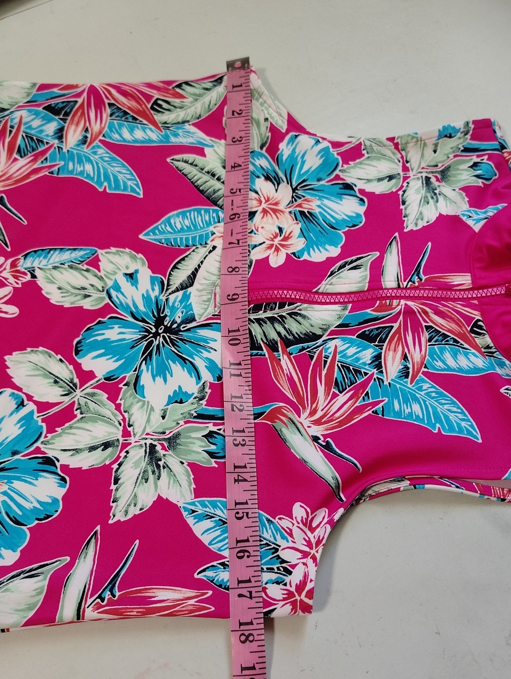 Tommy Bahama Golf Floral Sleeveless Liquid Knit Mini Dress Size M Pockets Sporty - Picture 8 of 12